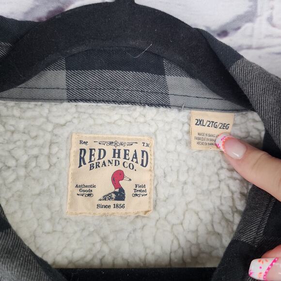 Redhead Jacket Mens 2xl Plaid 100% cotton Shacket Lumberjack outdoors Cabincore - Picture 3 of 8